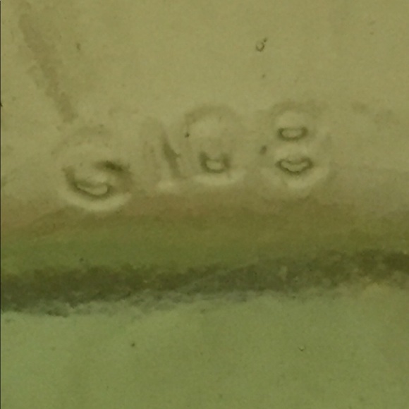 Mid Century Avocado Green Stippled Glass Vase - Picture 11 of 11